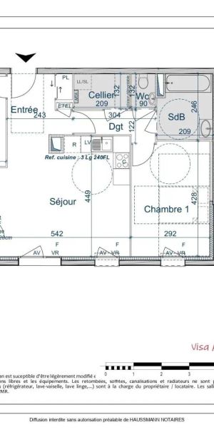 Appartement à louer 3 pièces 63.25m² - Photo 2