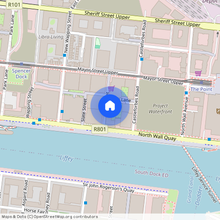 501 Quayside Quarter, Dublin 1, Dublin Landings, North Wall, D01 R8P4