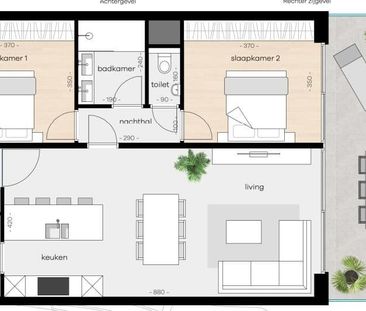 Nieuwbouwappartement met 2 slaapkamers en ruim terras in Bilzen - Photo 4