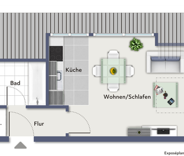 Klein, fein, renoviert: Dachgeschosswohnung mit Stellplatz in Refrath - Photo 2