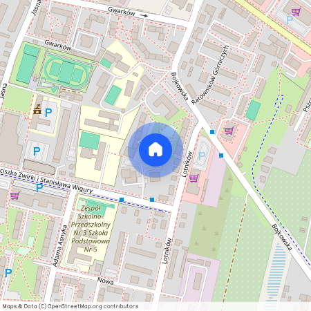 ul. Żwirki i Wigury, Trynek, Gliwice, śląskie