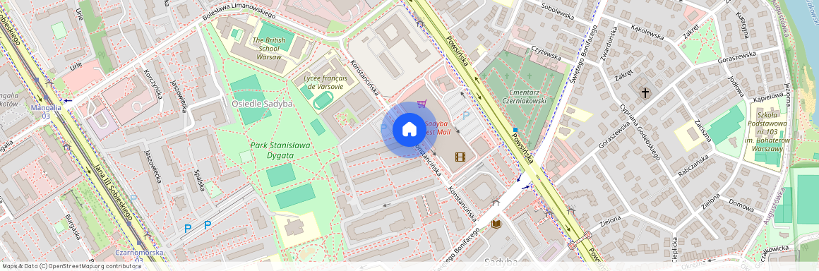 ul. Konstancińska, Sadyba, Mokotów, Warszawa, mazowieckie