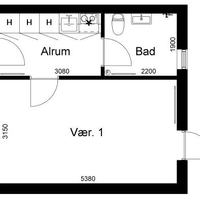 1-værelses studiebolig - Photo 2