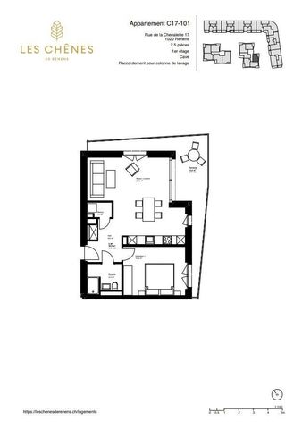 2.5 pièces neuf avec balcon - C17-101 - Photo 5