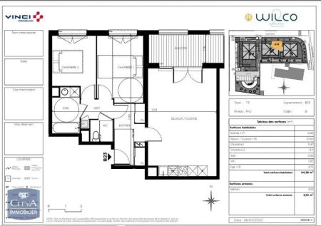 Appartement à louer 3 pièces 64.38m² - Photo 5