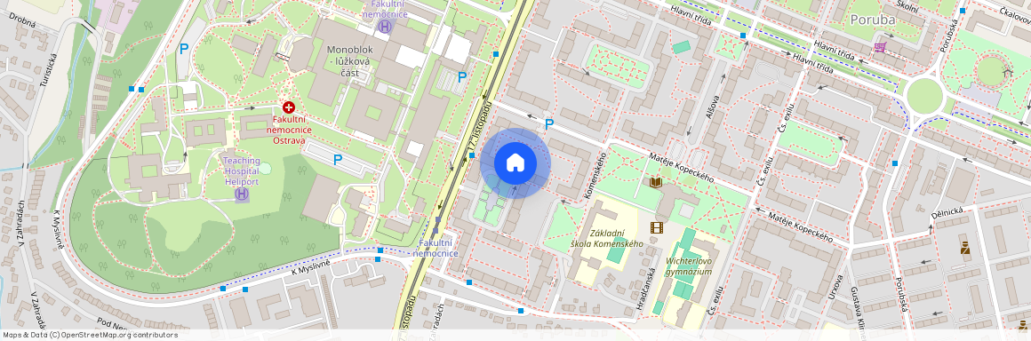 náměstí Boženy Němcové 665/8, Ostrava-Poruba