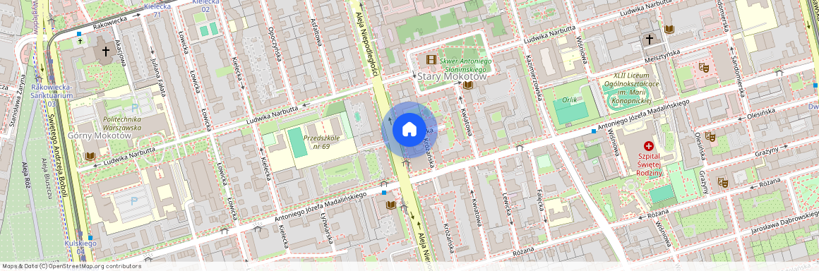 ul. Ligocka, Stary Mokotów, Mokotów, Warszawa, mazowieckie