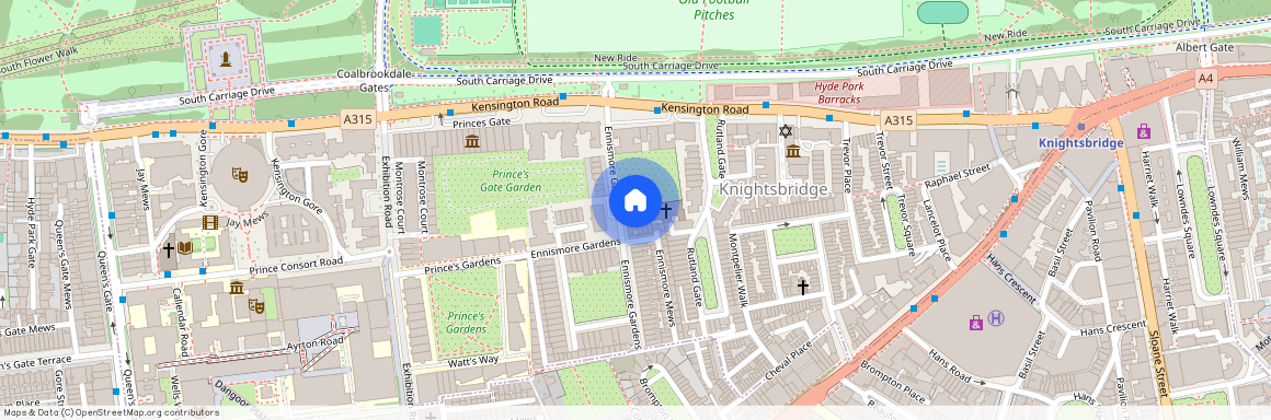 Ennismore Gardens, Knightsbridge, London