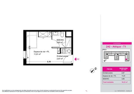 Location Appartement 1 pièce 18m² FRANQUEVILLE ST PIERRE 76520 - Photo 5