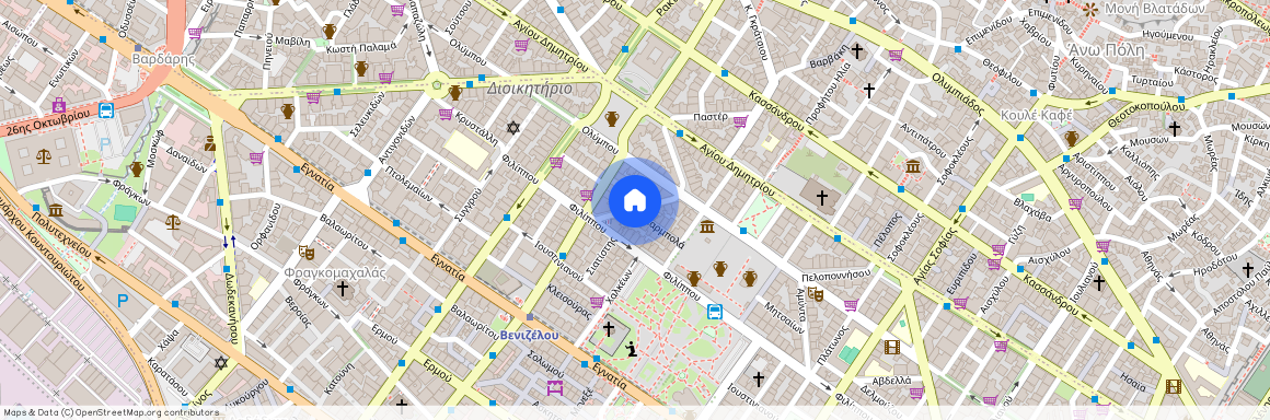 Γκαρμπολά 1-9, 546 31, Θεσσαλονίκη (546 31), Ρωμαϊκή Αγορά - Βενιζέλου - Ιστορικό Κέντρο (Κέντρο Θεσσαλονίκης)