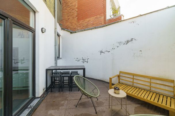 Gelijkvloers 2 slk appartement met stadstuin te Hoboken - Foto 1