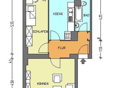 2 Zimmer mit Balkon, mod. Wannenbad in Niederschönhausen ab 01.12.2025! - Photo 1