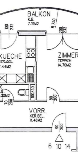 3-Zimmer-Wohnung mit Balkon, Top 6 - Photo 2