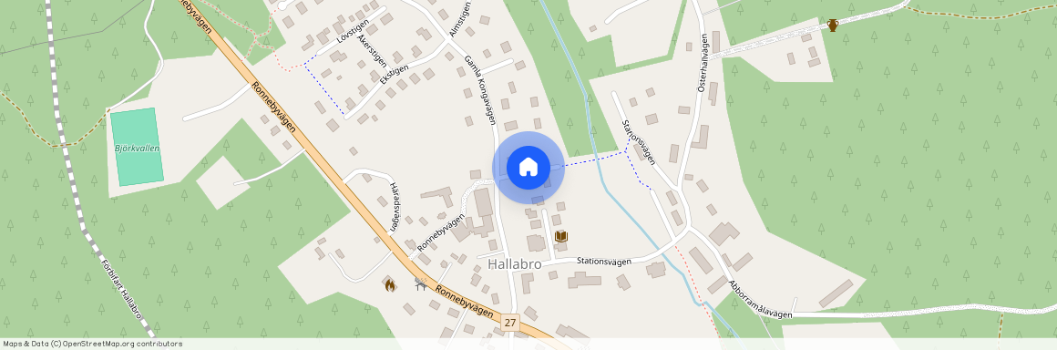 Åstigen, Hallabro