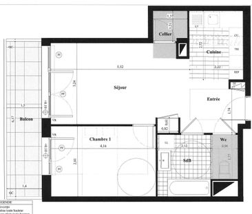 Location Appartement 2 pièces 47m² ST HERBLAIN 44800 - Photo 1