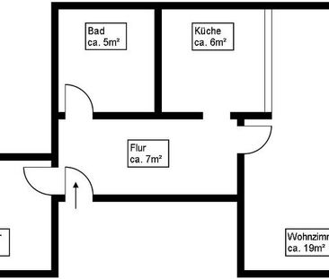2 Raum-Wohnung mit Balkon und Aufzug - Photo 2
