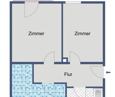 Erdgeschosswohnung mit Balkon - 3 Zimmer in Oberzwehren - Foto 1