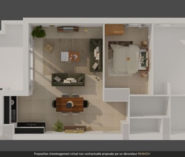 location Appartement T3 DE 59.75m² À LE PUY STE REPARADE - Photo 3