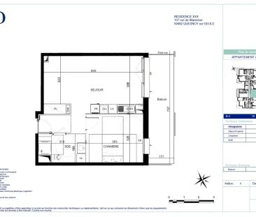 Location appartement 2 pièces - 47.71m² à Quesnoy-sur-deûle (59890) - Photo 2