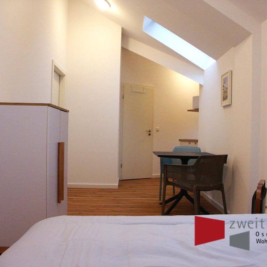 Sutthausen, modernes Apartment mit WohnSchlafraum und integrierter kl. Einbauküche. - Photo 1