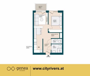 Pärchentraum nahe dem Augartenpark | CityRivers | Provisionsfrei - Photo 2