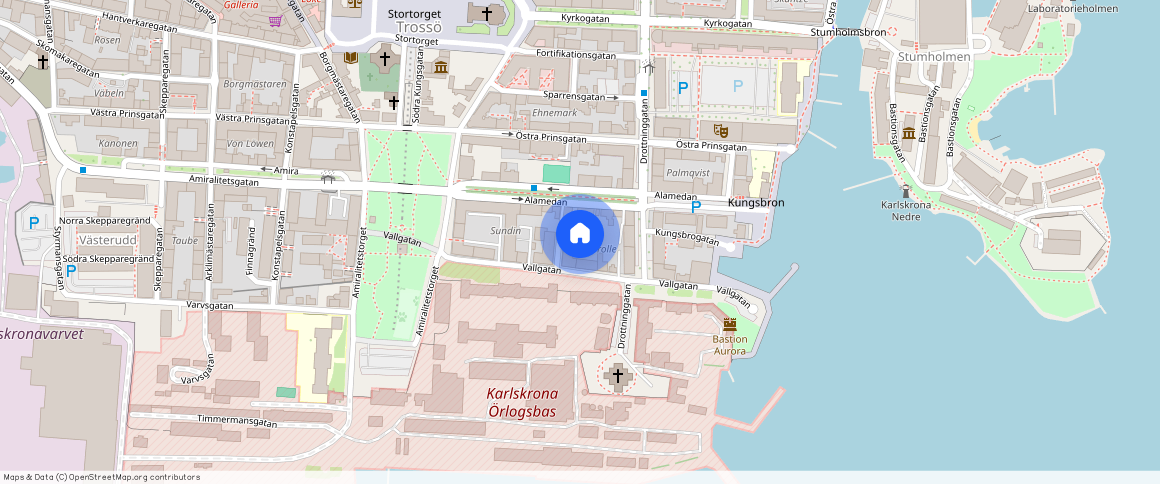 Trossö/centrum, Karlskrona, Blekinge, Vallgatan 20B