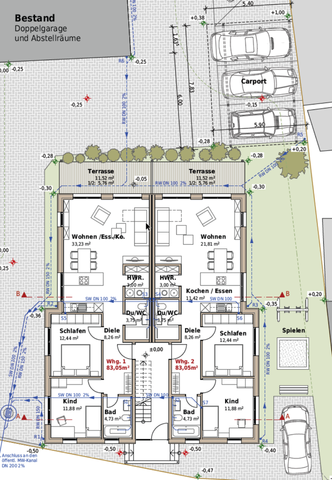 6 x 3 Zimmerwohnungen 97199 Ochsenfurt,Darstadt Neubau - Foto 2