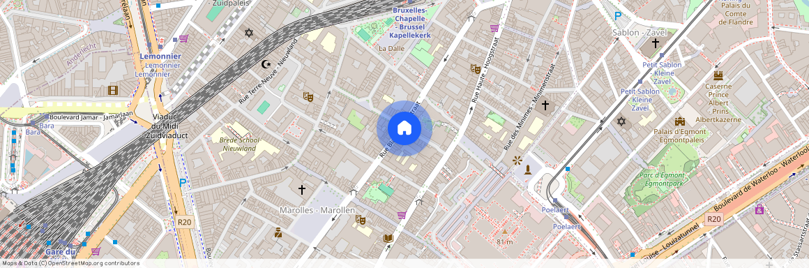 Rue Blaes, 114, 1000, Bruxelles