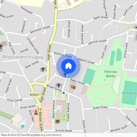 New Street, Rhosllanerchrugog, LL14