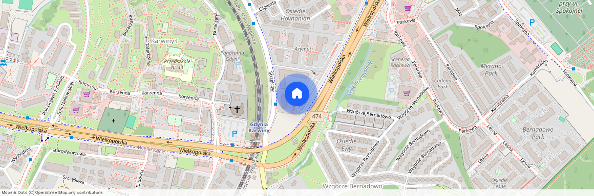 ul. Strzelców, Mały Kack, Gdynia, pomorskie