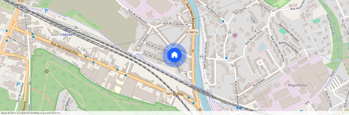 11, Rue du Bateau, Lhoneux, Chênée, Liège, Wallonie, 4032, België / Belgique / Belgien