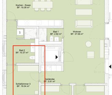 1 Zimmer, 19 m², 2. Stock - Foto 1