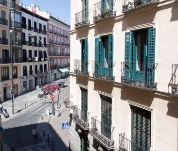 Accomodation with balcony in 7-bedroom apartment, Lavapiés - Photo 3