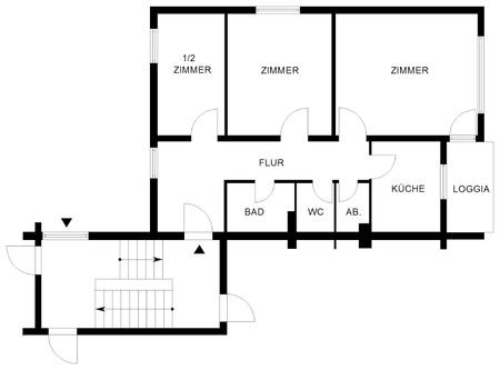 Großzügige 3-Zimmer-Wohnung in Detmerode // 3.OG Wohnung 1 - Foto 4