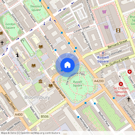 Bloomsbury Mansions, Russell Square, London, WC1B