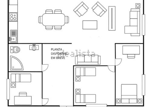Apartamento T3 para Arrendamento na Quinta D. JOÃO