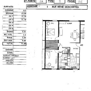 Location appartement T3 71.85m² à Reims (51100) Loyer CC * : 439.98 € Réf : ER.04495 - Photo 3