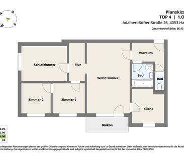 HAID - 4-Zimmer Wohnung mit Balkon - ab sofort beziehbar! - Photo 6