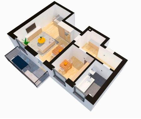 1-Zimmer Wohnung mit Balkon & Stellplatz in Bad Iburg - Photo 5