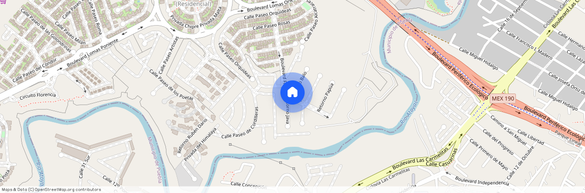 Boulevard de las Flores, Clúster 2 2 2 A, Pueblo de San Bernardino Tlaxcalancingo, San Andrés Cholula, Puebla, 72830, MEX