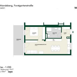 Erstbezug - 2-Zimmer-Wohnung im Obergeschoss mit Balkon - Foto 3