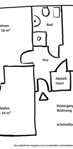 Bad Doberan - gepflegte 2-Raum-Wohnung Nähe Mollistraße - Foto 1