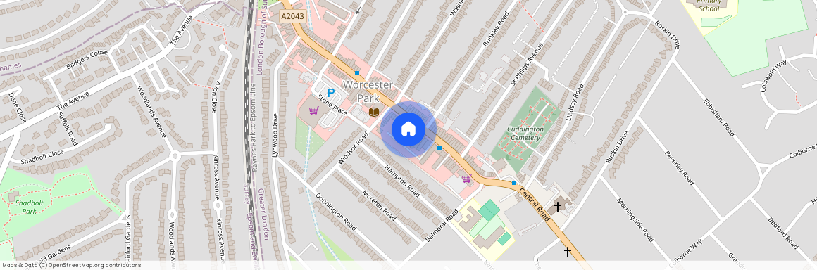 Central Road, Worcester Park, Surrey, KT4