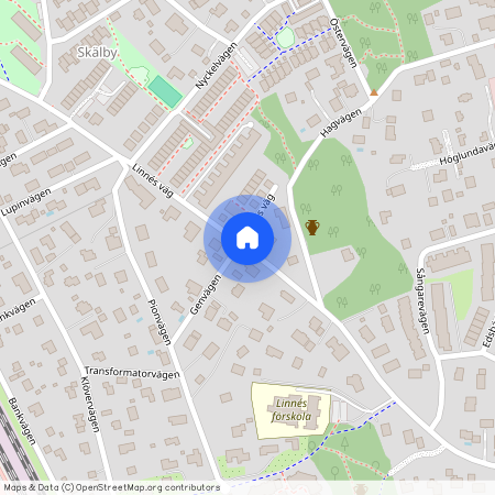 Linnés väg, Sollentuna