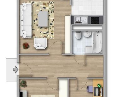 Studenten-Zimmer direkte Nähe zur Hochschule! - Photo 5