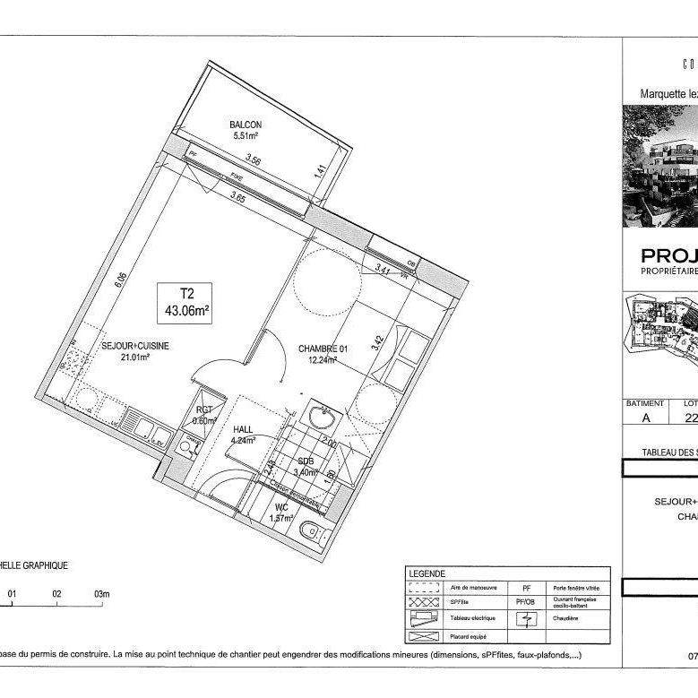 Location Appartement 2 pièces 43m² MARQUETTE LEZ LILLE 59520 - Photo 2