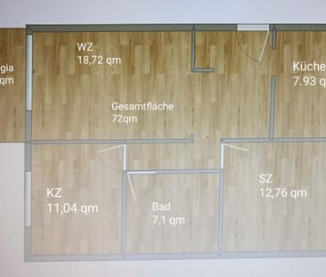 Stilvolle 3-Zimmer-Wohnung mit gehobener Ausstattung & Balkon - Foto 1