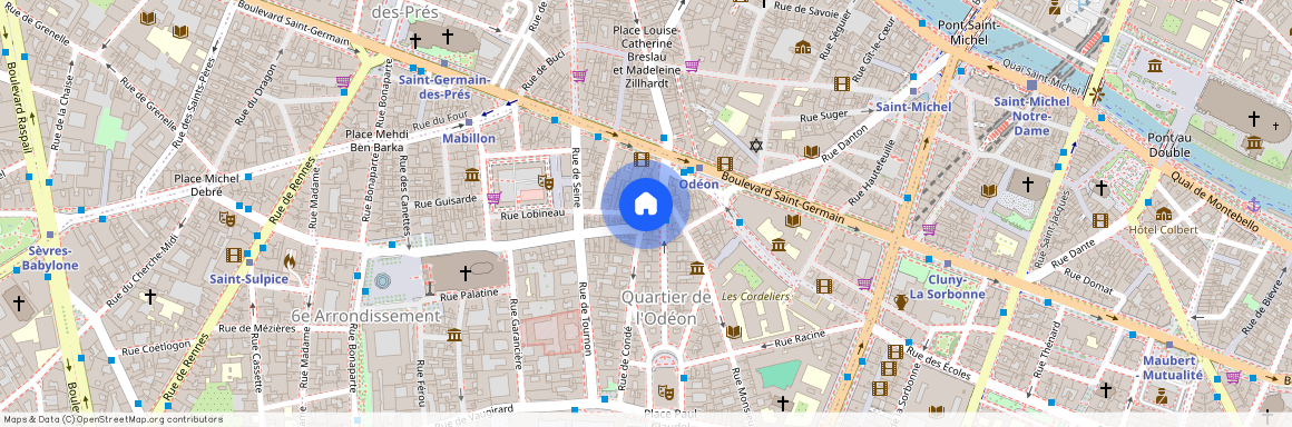 Rue de Condé et Rue des Quatre Vents 75006 Paris (6e arrondissement)