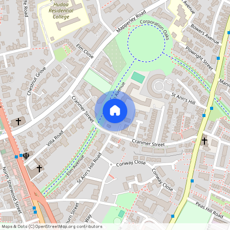 13 Elm Walk Place, 9 Cranmer Street, Nottingham, NG3 4HQ