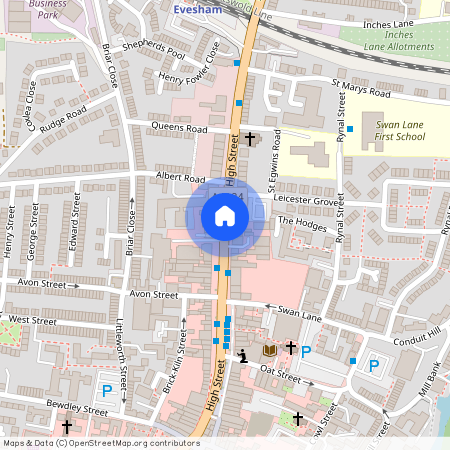 High Street, Evesham, Worcestershire, WR11